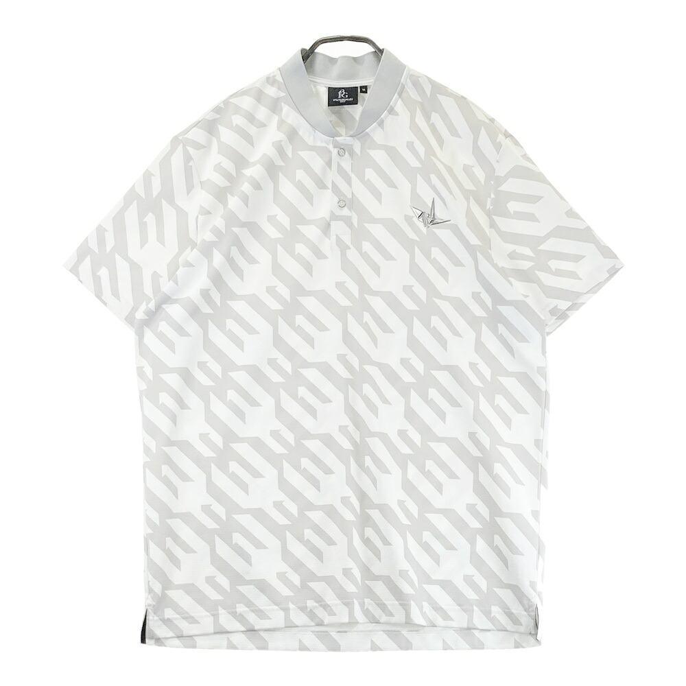 1PIU1UGUALE3 GOLF  半袖襟付き添い人ティーシャツ チドリ 白いこと系 6 【中古】ゴルフ御召しもの メンズ