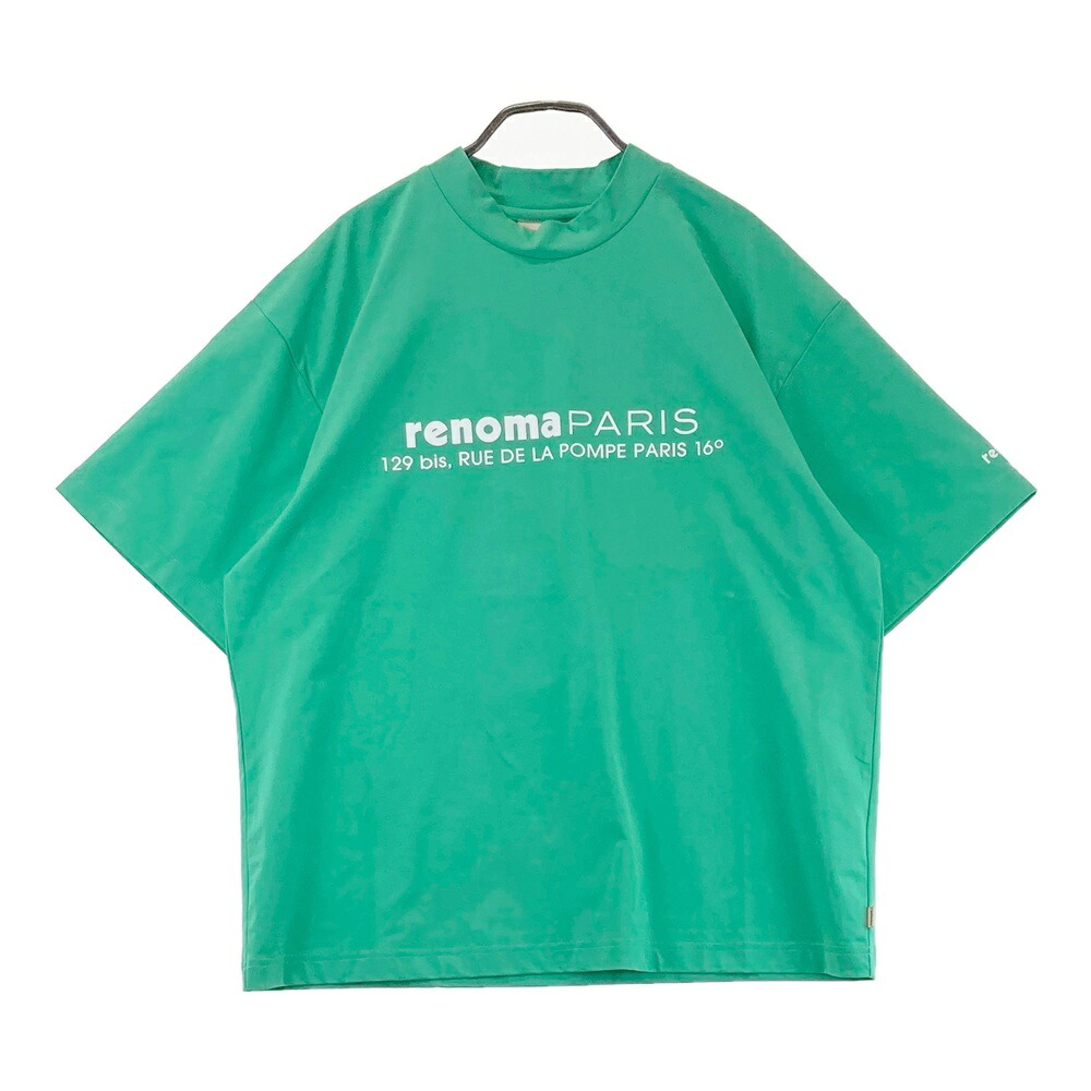 RENOMA GOLF レノマゴルフ  モックネック 半袖プルオーバー  緑であること系 S 【中古】ゴルフお召しもの メンズ