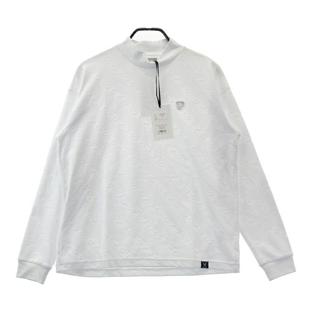 CPG GOLF シーピージーゴルフ 2109-24203 長袖モックネックプルオーバー  白いこと系 2 【中古】ゴルフお召しもの メンズ