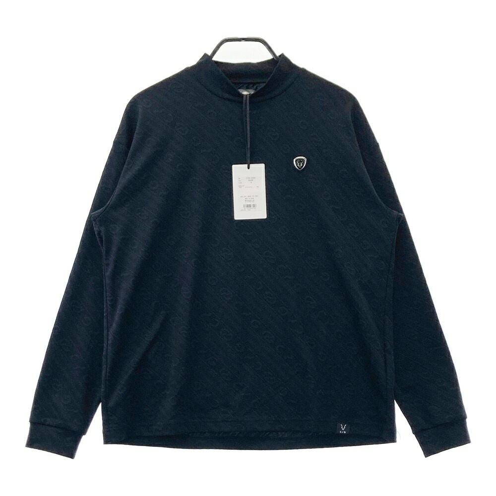 CPG GOLF シーピージーゴルフ 2109-24203 長袖モックネックプルオーバー  黒いこと系 3 【中古】ゴルフお召しもの メンズ