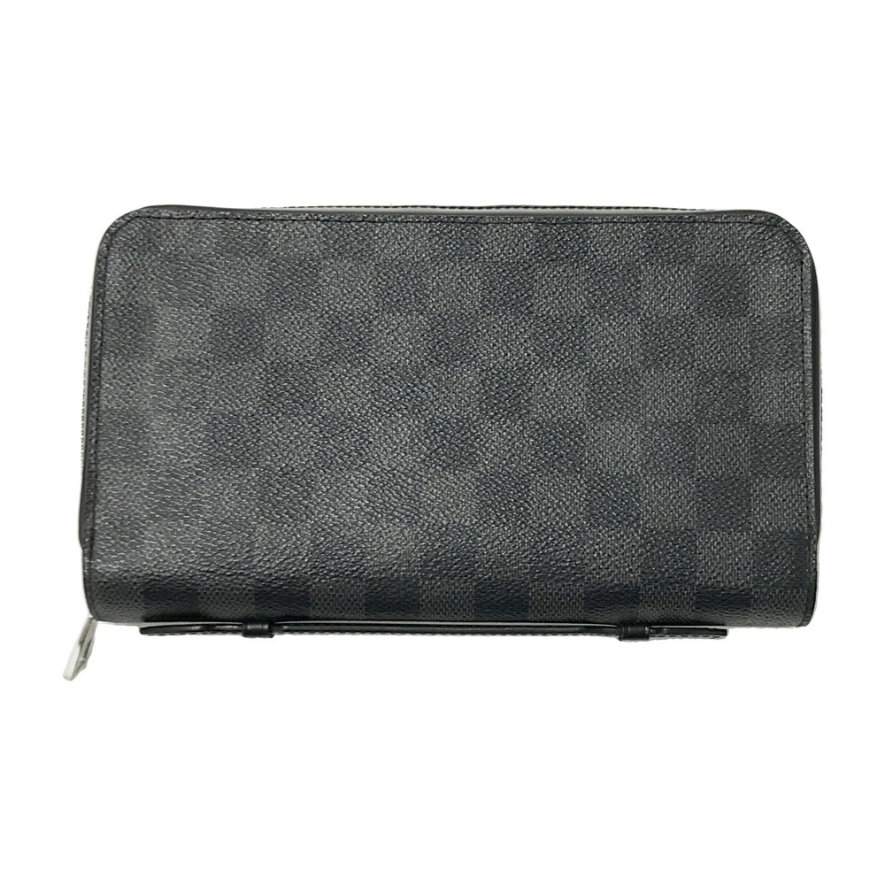 LOUIS VUITTON ルイ ヴィトン ジッピーウォレットXL ミニ御徒面子 長札入れ ダミエグラフィット 黒いこと系  【中古】メンズ