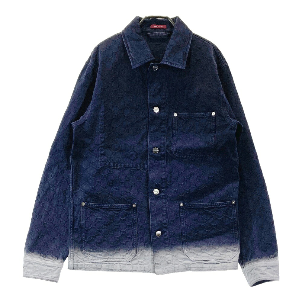 GUCCI グッチ  グラデーション ジーンズ上衣  米国海軍系 44 【中古】メンズ