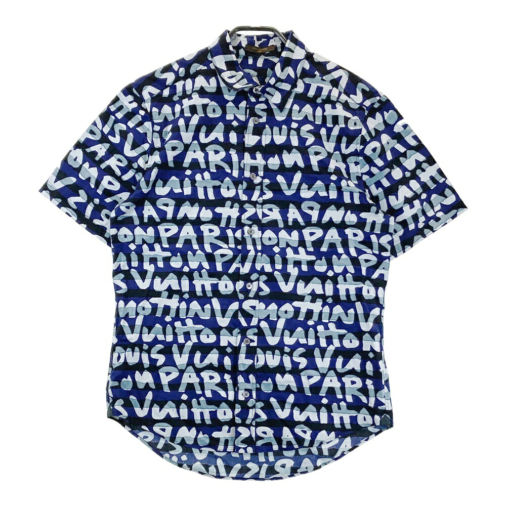 LOUIS VUITTON ルイ ヴィトン  半袖ティーシャツ 間借り人 青碧系 M 【中古】メンズ