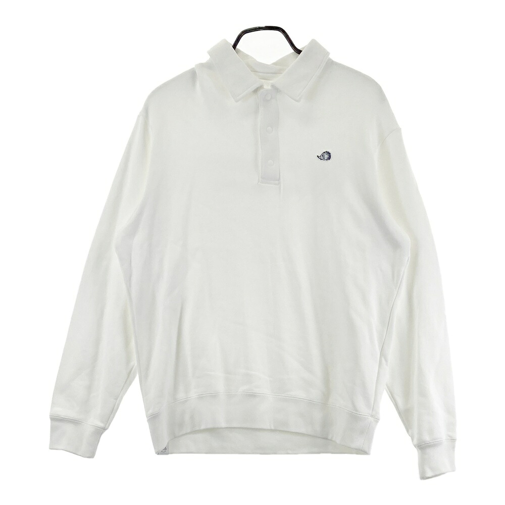 Club HAUS クラブハウス スウェット 長袖ポロシャツ ホワイト系 5 【中古】ゴルフウェア メンズ|中古ゴルフウェア通販STST