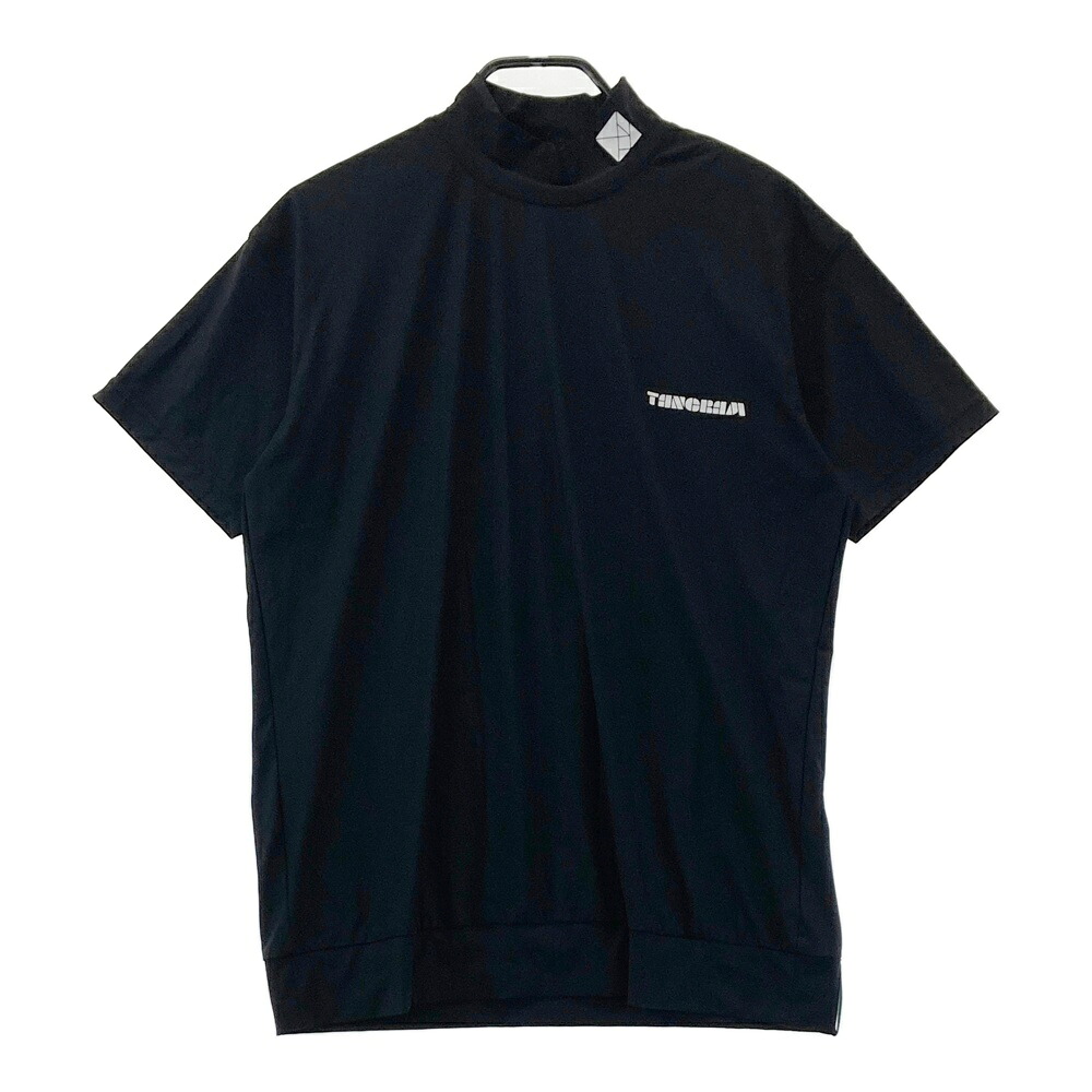 TANGRAM タン瓦  ハイネック半袖プルオーバー  黒いこと系 S 【中古】ゴルフお召しもの メンズ