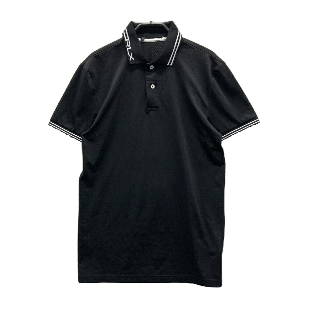 RLX ラルフローレン  半袖スポーツシャツ  黒いこと系  【中古】ゴルフお召しもの メンズ
