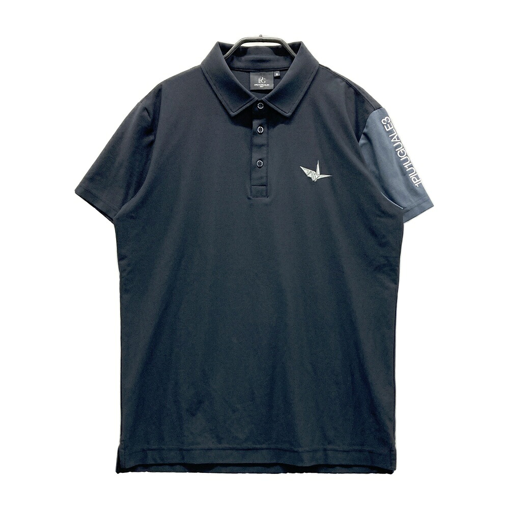 1PIU1UGUALE3 GOLF  半袖スポーツシャツ  黒いこと系 3 【中古】ゴルフお召しもの メンズ