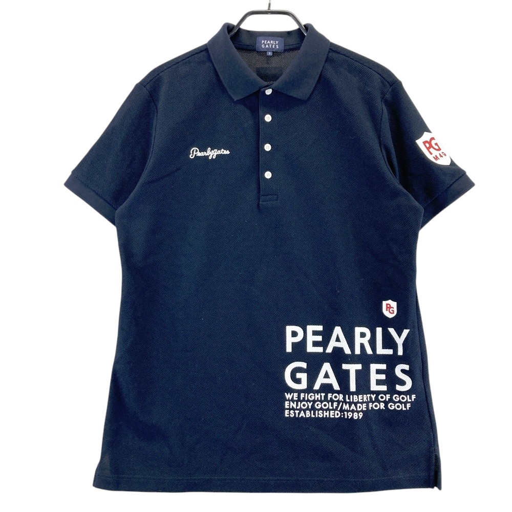 PEARLY GATES パーリーゲイツ  半袖スポーツシャツ  米国海軍系 7 【中古】ゴルフお召しもの メンズ
