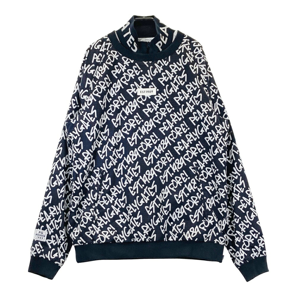 PEARLY GATES パーリーゲイツ インナー付蓄熱スニードジャック 総柄 ネイビー系 6 【中古】ゴルフウェア メンズ｜中古ゴルフウェア通販STST