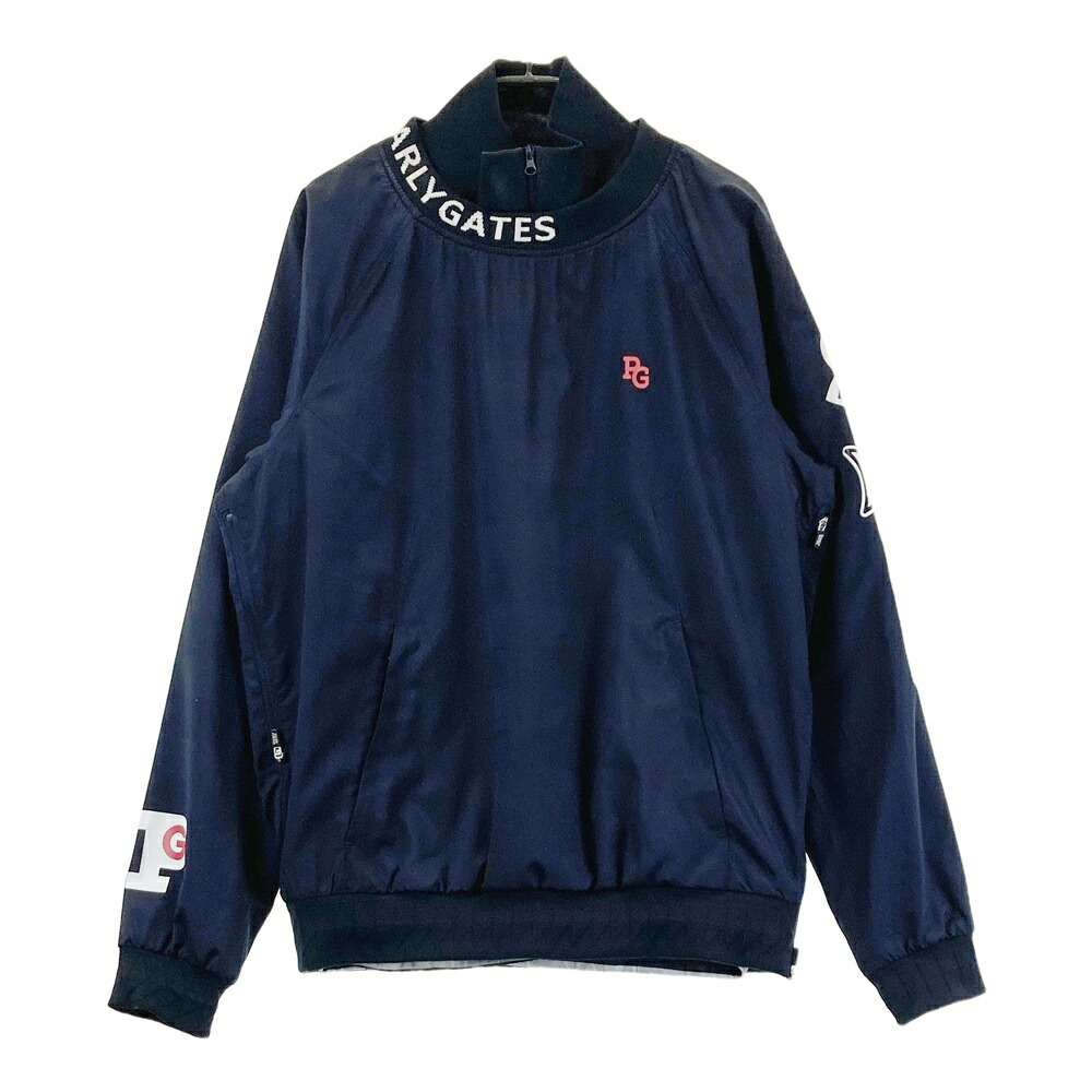 PEARLY GATES パーリーゲイツ インナー付 蓄熱 スニードジャック ボーダー柄 ネイビー系 3 【中古】ゴルフウェア メンズ｜中古ゴルフウェア通販STST
