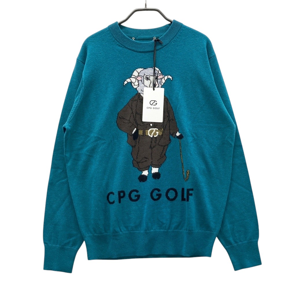 CPG GOLF シーピージーゴルフ 2309-24215 ニット セーター グリーン系 2 【中古】ゴルフウェア メンズ|中古ゴルフウェア通販STST