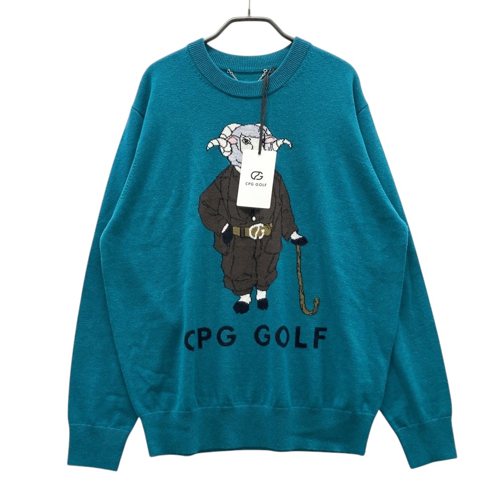 CPG GOLF シーピージーゴルフ 2309-24215 ニット セーター グリーン系 3 【中古】ゴルフウェア メンズ|中古ゴルフウェア通販STST