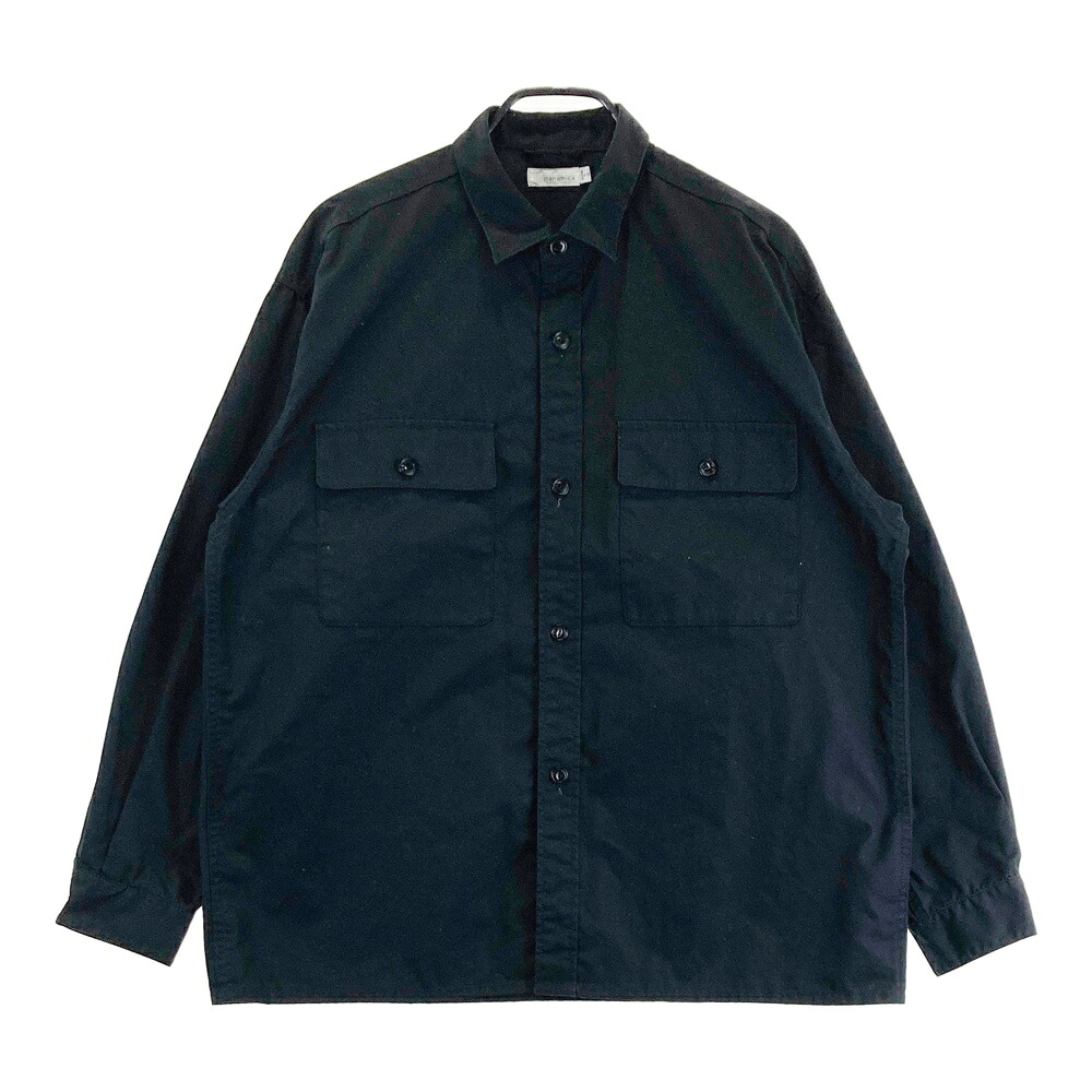 nanamica ナナミカ SUGS311 ライト ウィンド 長袖シャツ ブラック系 S 【中古】メンズ｜中古ゴルフウェア通販STST