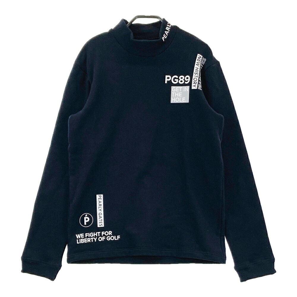 PEARLY GATES パーリーゲイツ 2024年モデル モックネック 長袖スウェット ネイビー系 6 【中古】ゴルフウェア メンズ｜中古ゴルフウェア通販STST