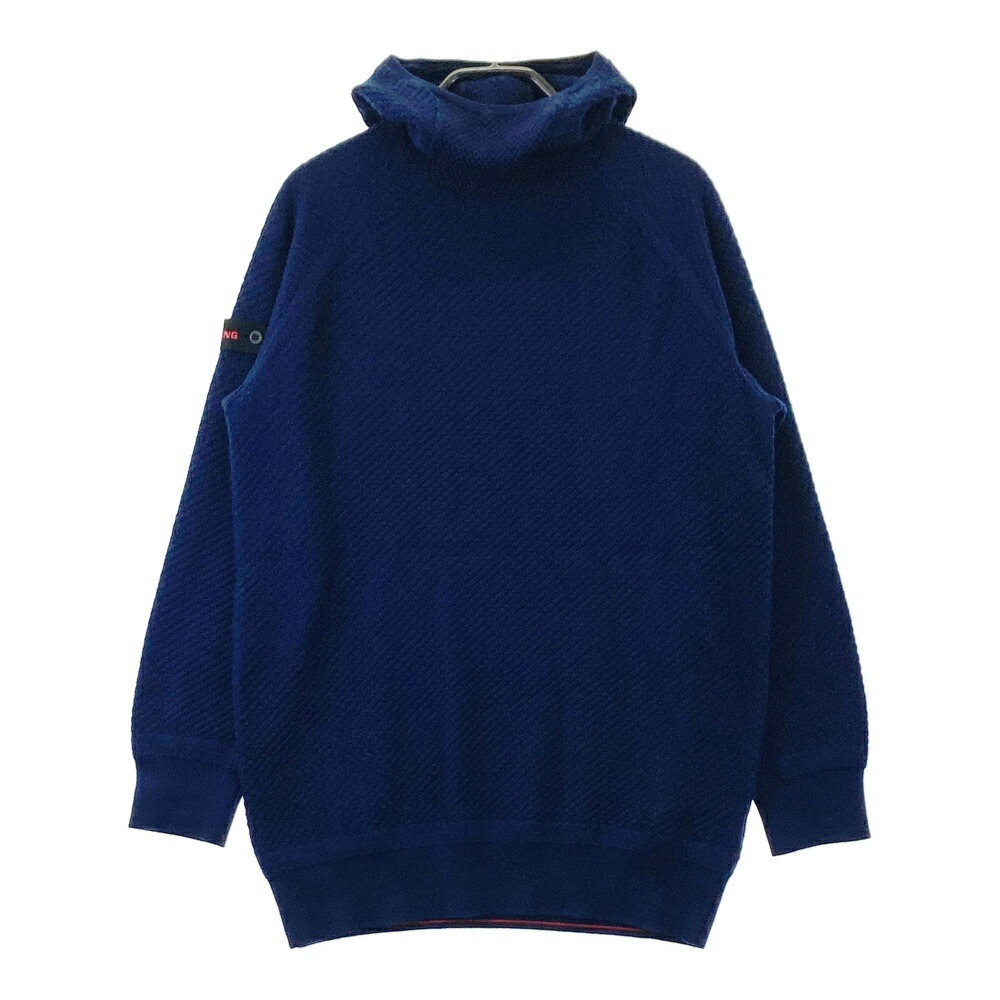 BRIEFING GOLF ブリーフィング ハイネック ニットパーカー ネイビー系 M 【中古】ゴルフウェア メンズ｜中古ゴルフウェア通販STST