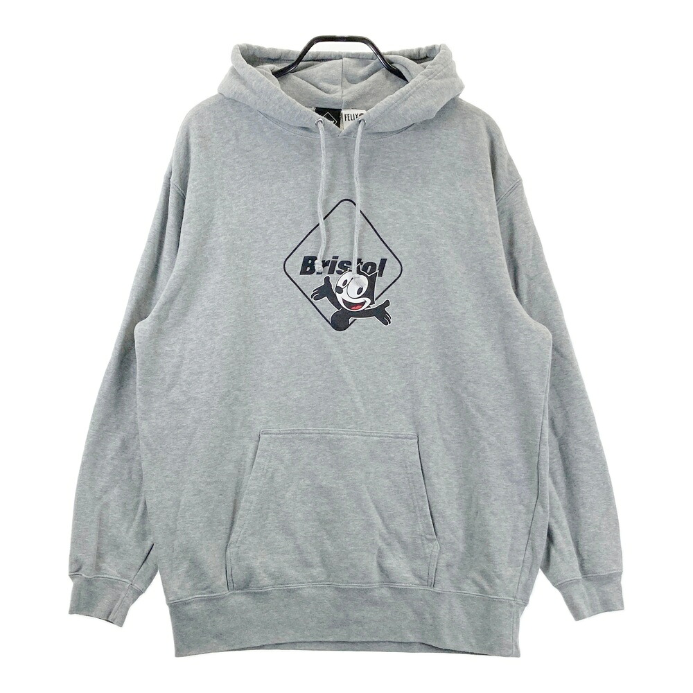 F.C.Real Bristol エフシーレアルブリストル FCRB-232133 FELIX THE CAT SUPPORTER HOODIE パーカー グレー系 L 【中古】メンズ|中古ゴルフウェア通販STST