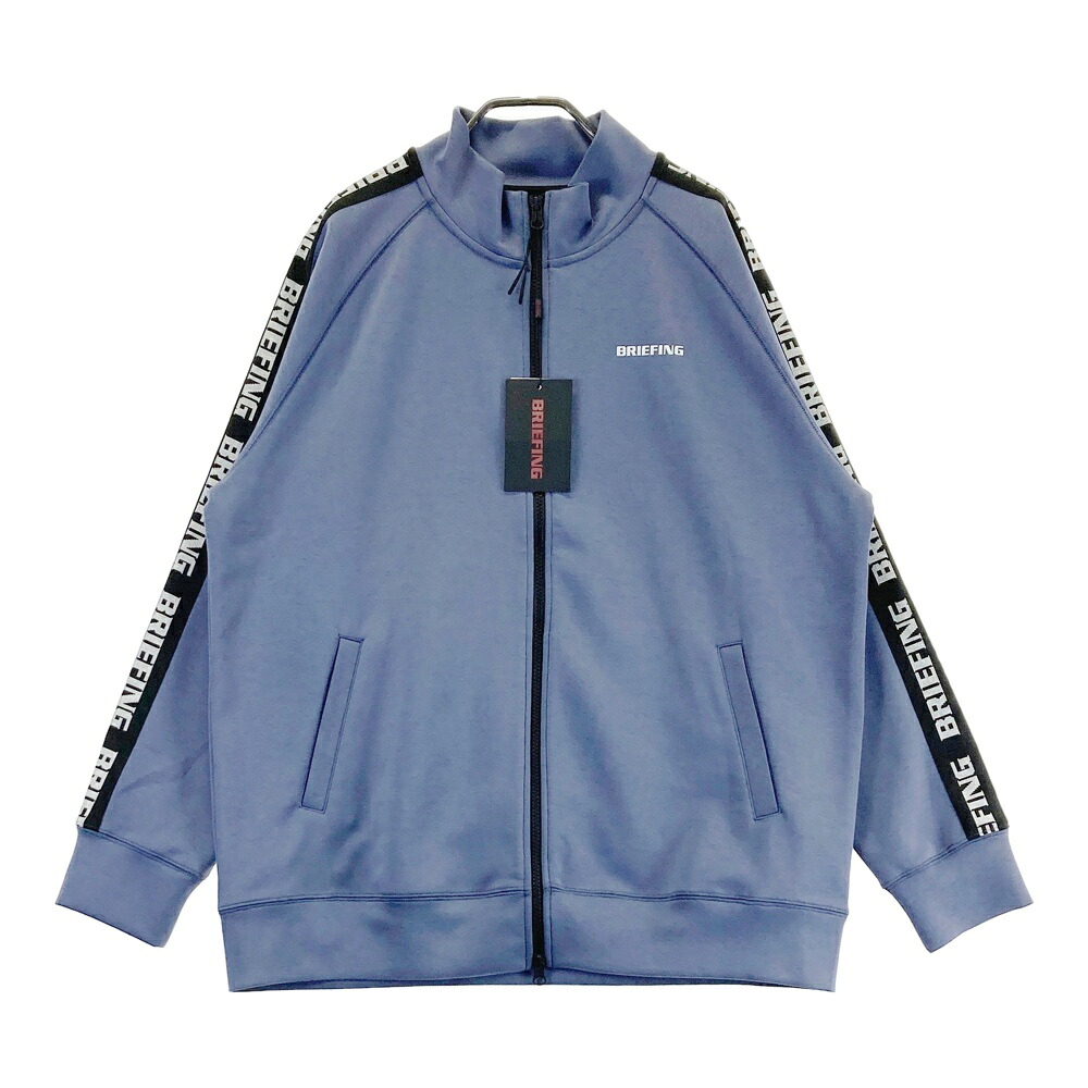BRIEFING GOLF ブリーフィング ジップジャケット サイドライン ネイビー系 XL 【中古】ゴルフウェア メンズ｜中古ゴルフウェア通販STST