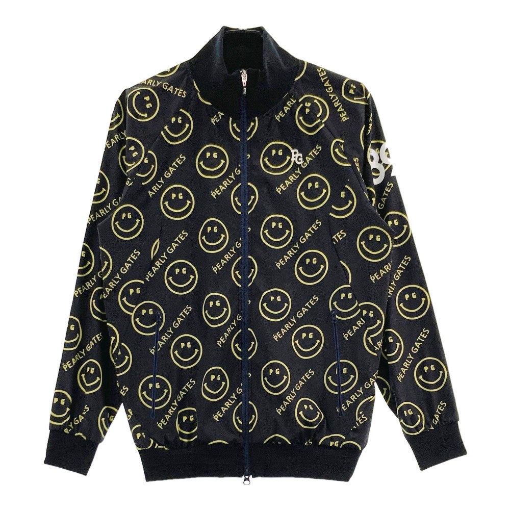 PEARLY GATES パーリーゲイツ ジップジャケット ニコちゃん総柄 ネイビー系 4 【中古】ゴルフウェア メンズ|中古ゴルフウェア通販STST