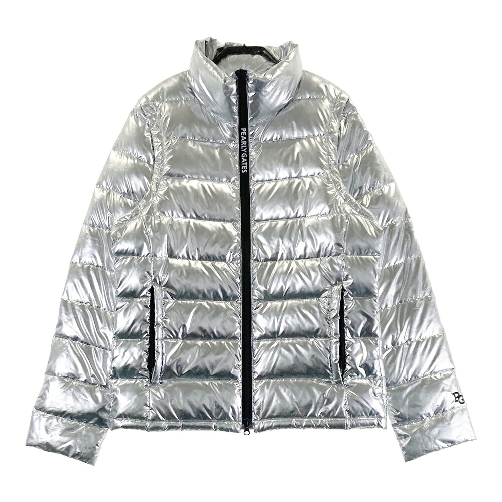 PEARLY GATES パーリーゲイツ 2WAY ダウンジャケット シルバー系 4 【中古】ゴルフウェア メンズ|中古ゴルフウェア通販STST