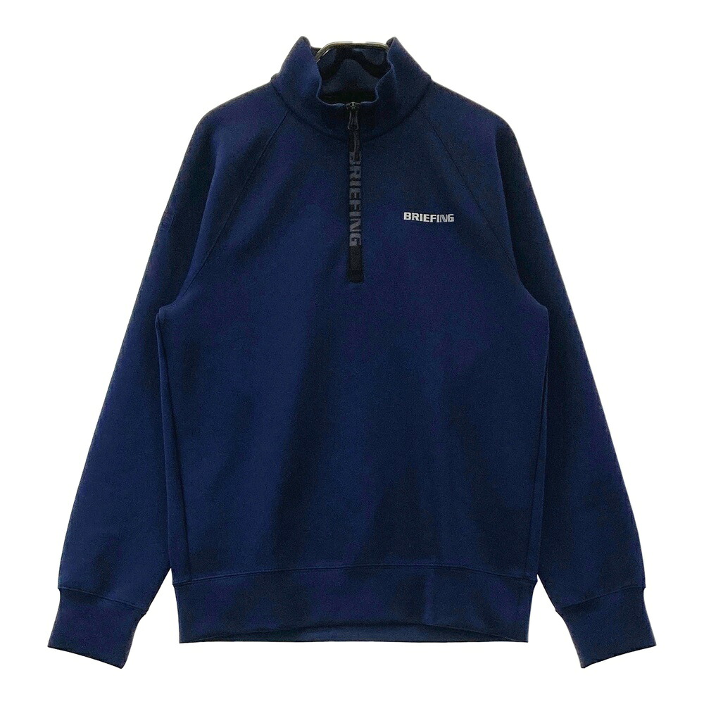 BRIEFING GOLF ブリーフィング 2025年モデル ハーフジップ 長袖 スウェットトレーナー ネイビー系 S 【中古】ゴルフウェア メンズ｜中古ゴルフウェア通販STST