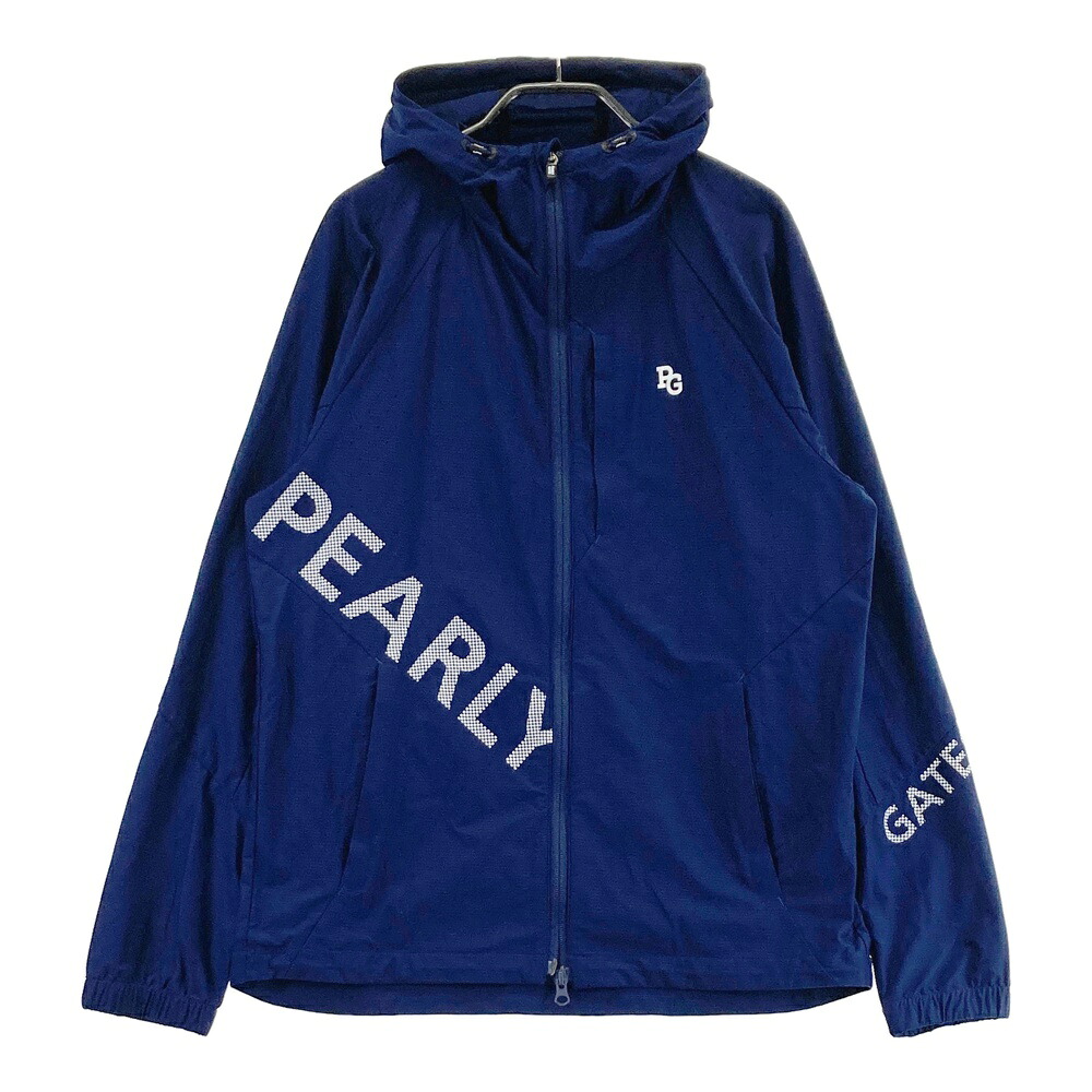 PEARLY GATES パーリーゲイツ フード付 長袖ジップジャケット ネイビー系 5 【中古】ゴルフウェア メンズ|中古ゴルフウェア通販STST