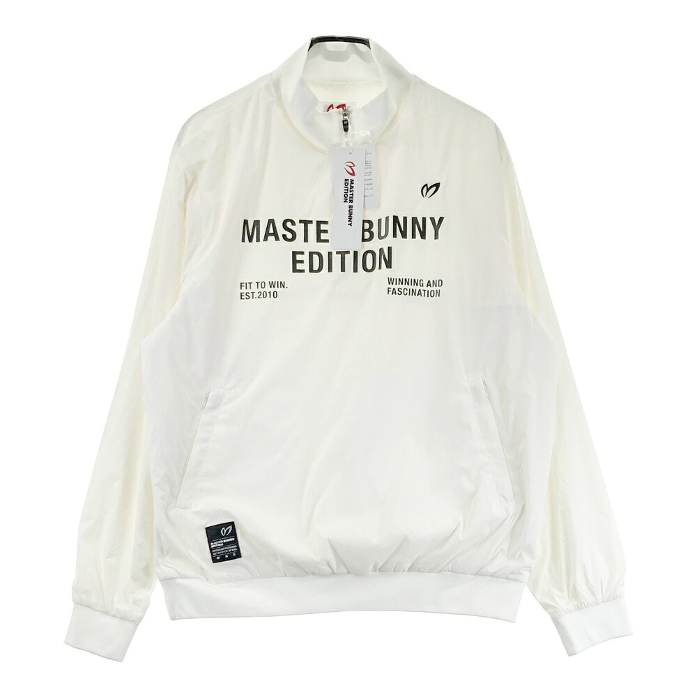 MASTER BUNNY EDITION マスターバニーエディション スニードジャック ハーフジップ ナイロン 長袖ブルゾン ホワイト系 6 【中古】ゴルフウェア メンズ|中古ゴルフウェア通販STST