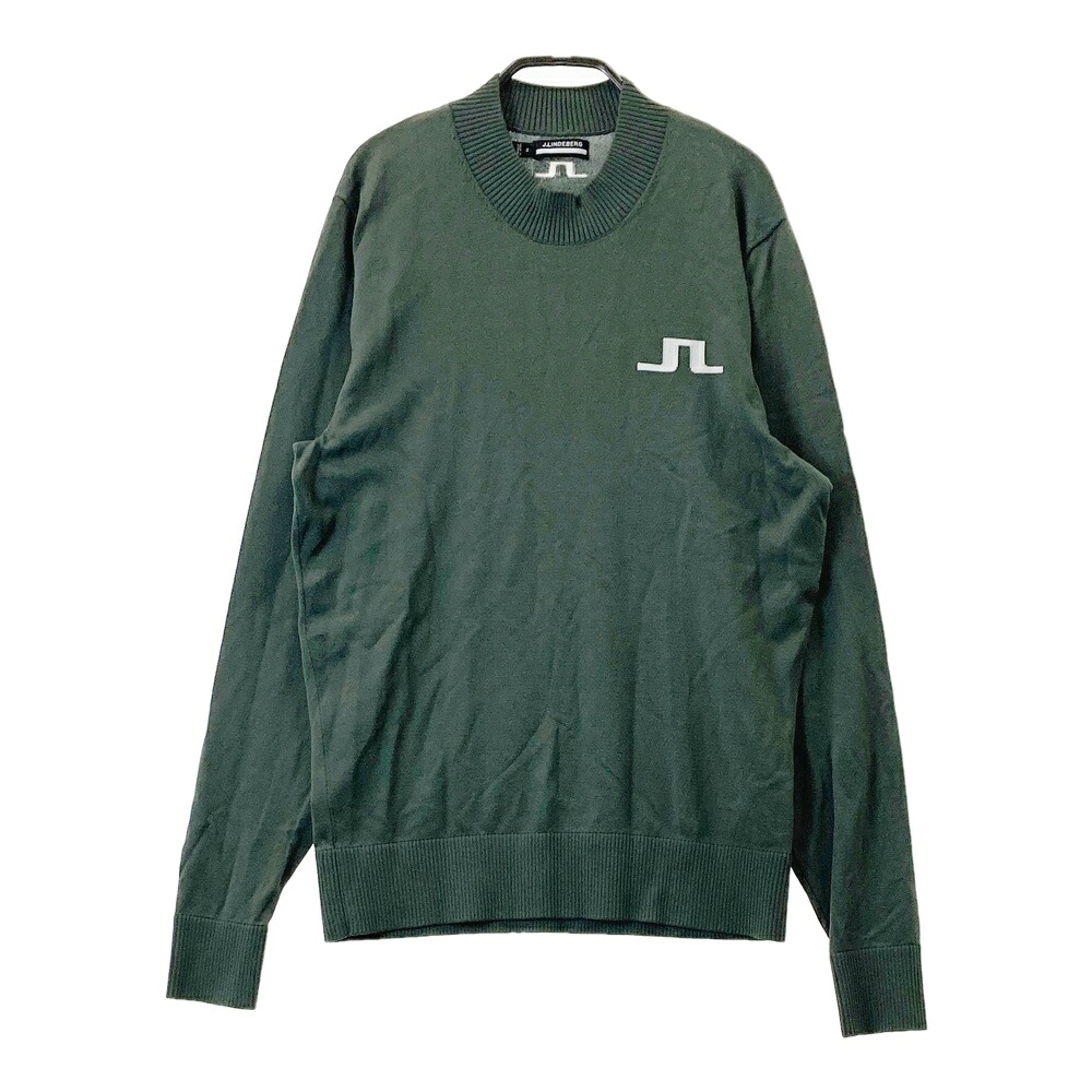 J.LINDEBERG ジェイリンドバーグ モックネック 長袖ニットセーター カーキ系 M 【中古】ゴルフウェア メンズ｜中古ゴルフウェア通販STST 8,237円