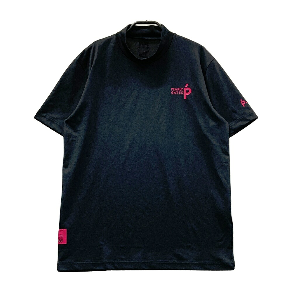 PEARLY GATES パーリーゲイツ ハイネック 半袖Tシャツ ブラック系 6 【中古】ゴルフウェア メンズ｜中古ゴルフウェア通販STST