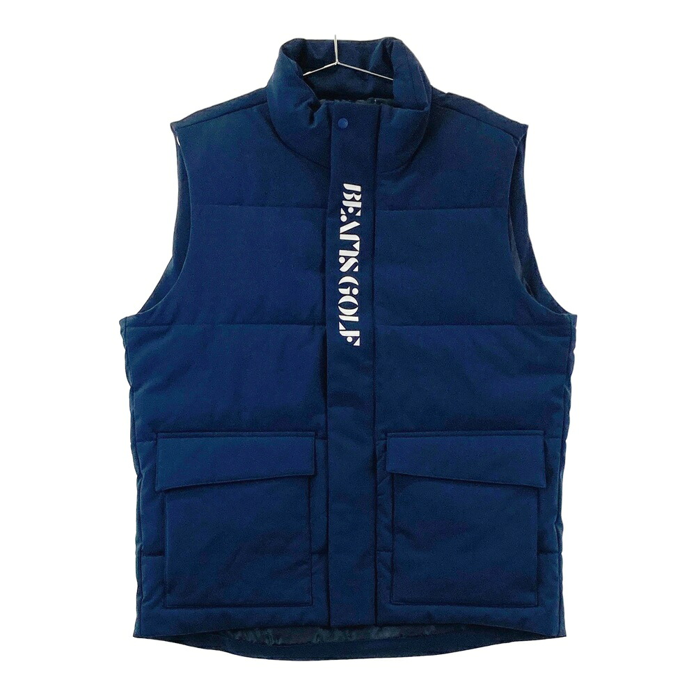 BEAMS GOLF ビームスゴルフ 中綿 ジップベスト ネイビー系 L 【中古】ゴルフウェア メンズ｜中古ゴルフウェア通販STST