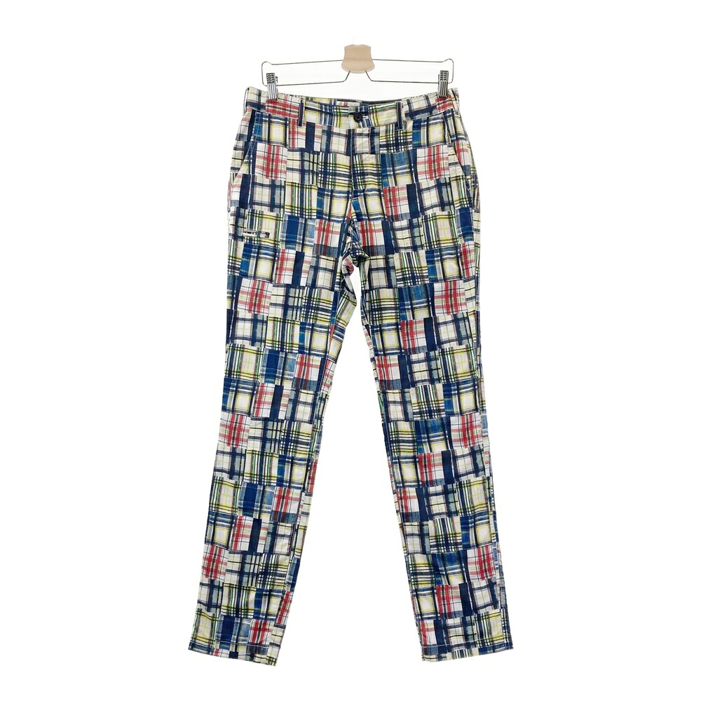 BEAMS GOLF ビームスゴルフ ロングパンツ チェック柄 ネイビー系 M 【中古】ゴルフウェア メンズ｜中古ゴルフウェア通販STST