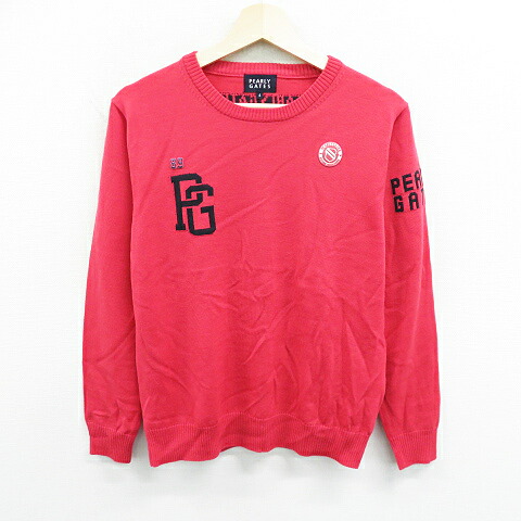 Pearly Gates パーリーゲイツ 長袖ウールニット Gates ピンク系 Pearly 4 ウェア 中古 ゴルフウェア メンズ 中古ゴルフウェア通販stst3980円 税込み 以上で送料無料 Pearly Gates パーリーゲイツ 長袖ウールニット Gates ピンク系 Pearly 4 ウェア 中古 ゴルフウェア メンズ 中古ゴルフウェア通販stst3980円 税込み 以上で送料無料