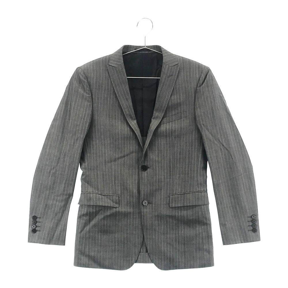BURBERRY BLACK LABEL バーバリーブラックレーベル ウール スーツ ストライプ グレー系 38R 【中古】メンズ|中古ゴルフウェア通販STST