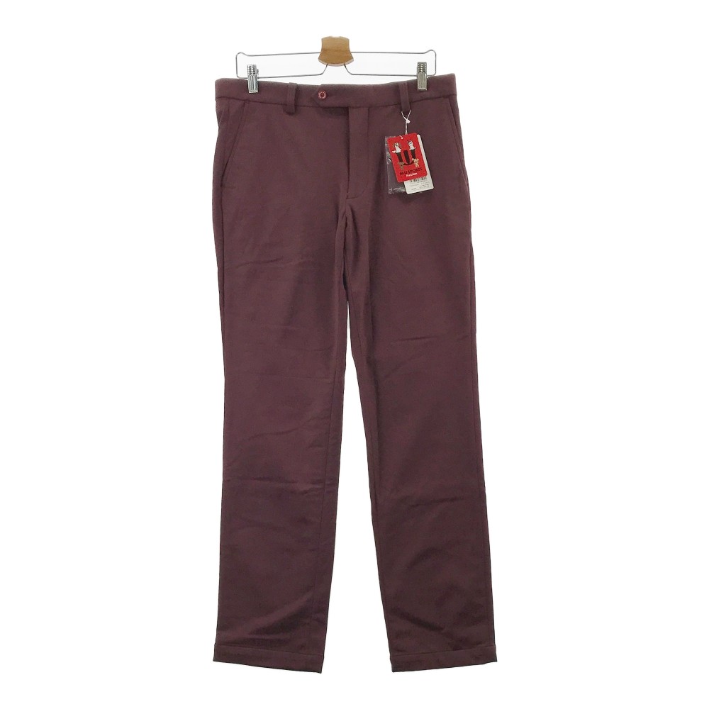 MU SPORTS エムユースポーツ ストレッチパンツ パープル系 52 【中古】ゴルフウェア メンズ