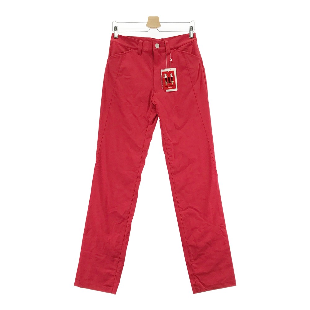 MU SPORTS エムユースポーツ ノータックパンツ レッド系 48 【中古】ゴルフウェア メンズ|中古ゴルフウェア通販STST