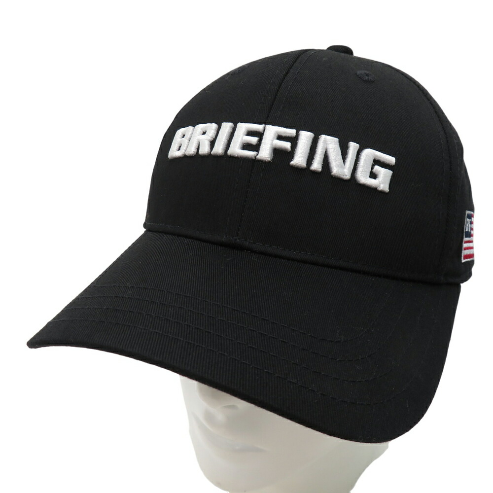 BRIEFING - 【超美品】ブリーフィング フラットキャップ ネイビー×白 立体ロゴ刺しゅう FREE  ゴルフウェア BRIEFING BRIEFING - 【超美品】ブリーフィング フラットキャップ