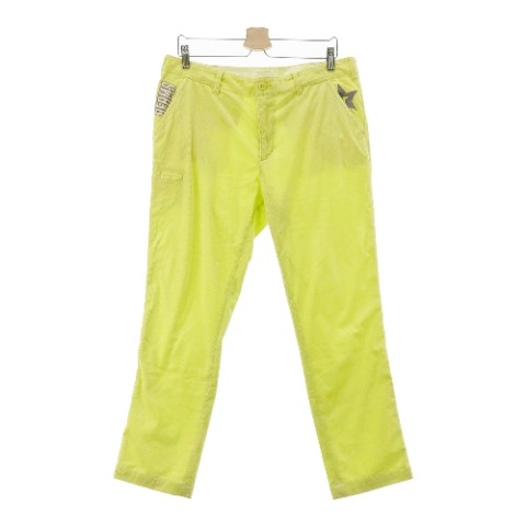 BEAMS GOLF ビームスゴルフ 2022年モデル コーデュロイ ストレッチパンツ イエロー系 XL 【中古】ゴルフウェア メンズ