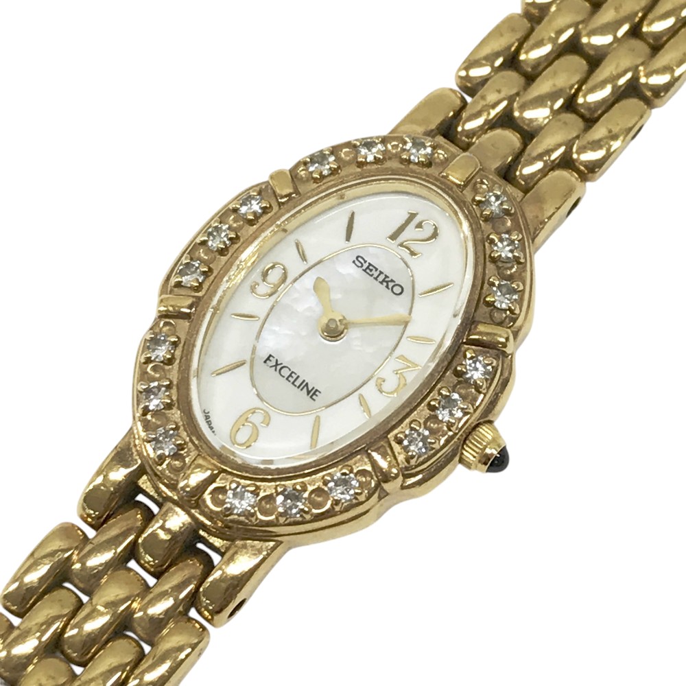 美品 エクセリーヌ SEIKO ダイヤベゼル ルビー シェル 腕時計 F521 楽天市場】セイコーエクセリーヌ レディースウォッチ 2E20-7460ダイヤ