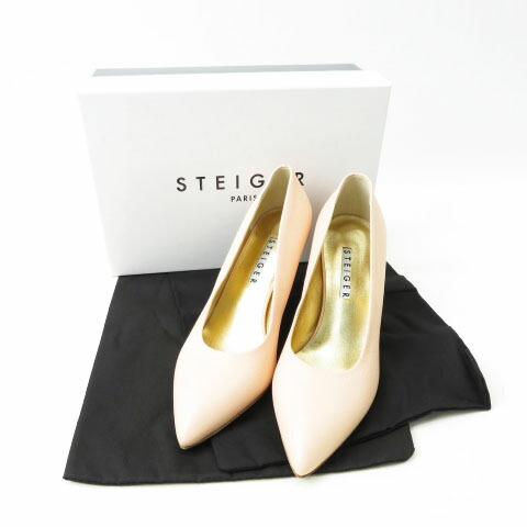 WALTER STEIGER ウォルターステイガー レザーパンプス ピンク系 38 【中古】レディース