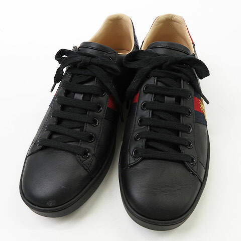 GUCCI グッチ 431942 スニーカー  黒いこと系 371/2 【中古】レディース