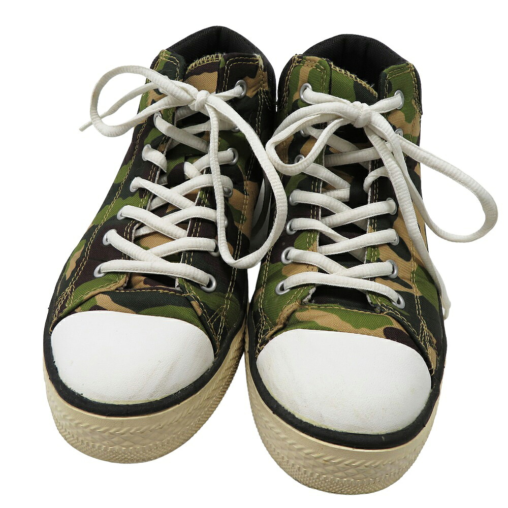 CONVERSE コンバース 1403 ゴルフシューズ スパイクレス カモフラ カーキ系 23.0cm 【中古】ゴルフウェア レディース