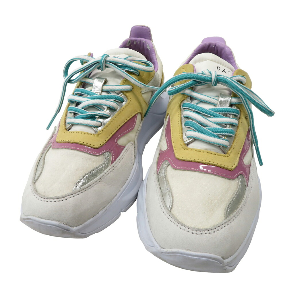 D.A.T.E. デイト W311-FG スニーカー FUGA MEGATORON ホワイト系 24.5 【中古】レディース 16,682円