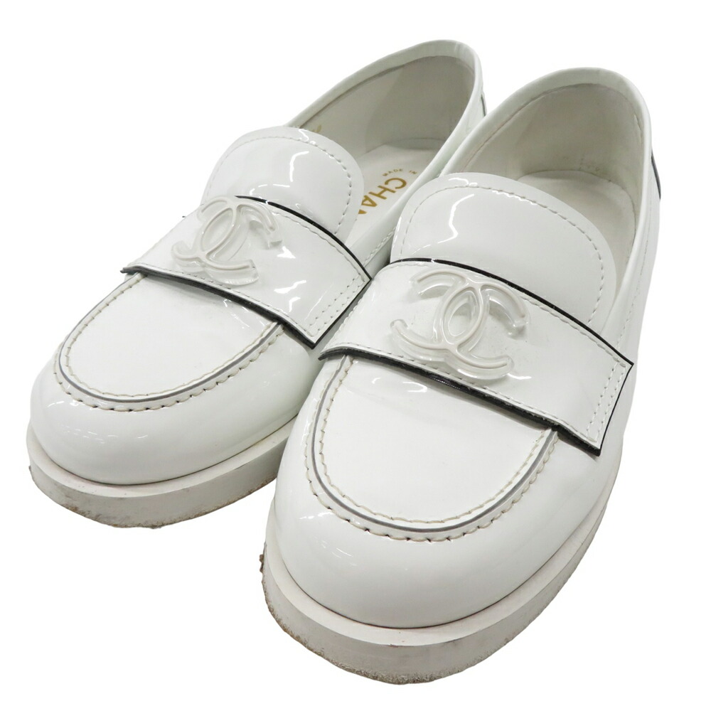 楽天市場】CHANEL ハートターンロック ローファー G39697 23C