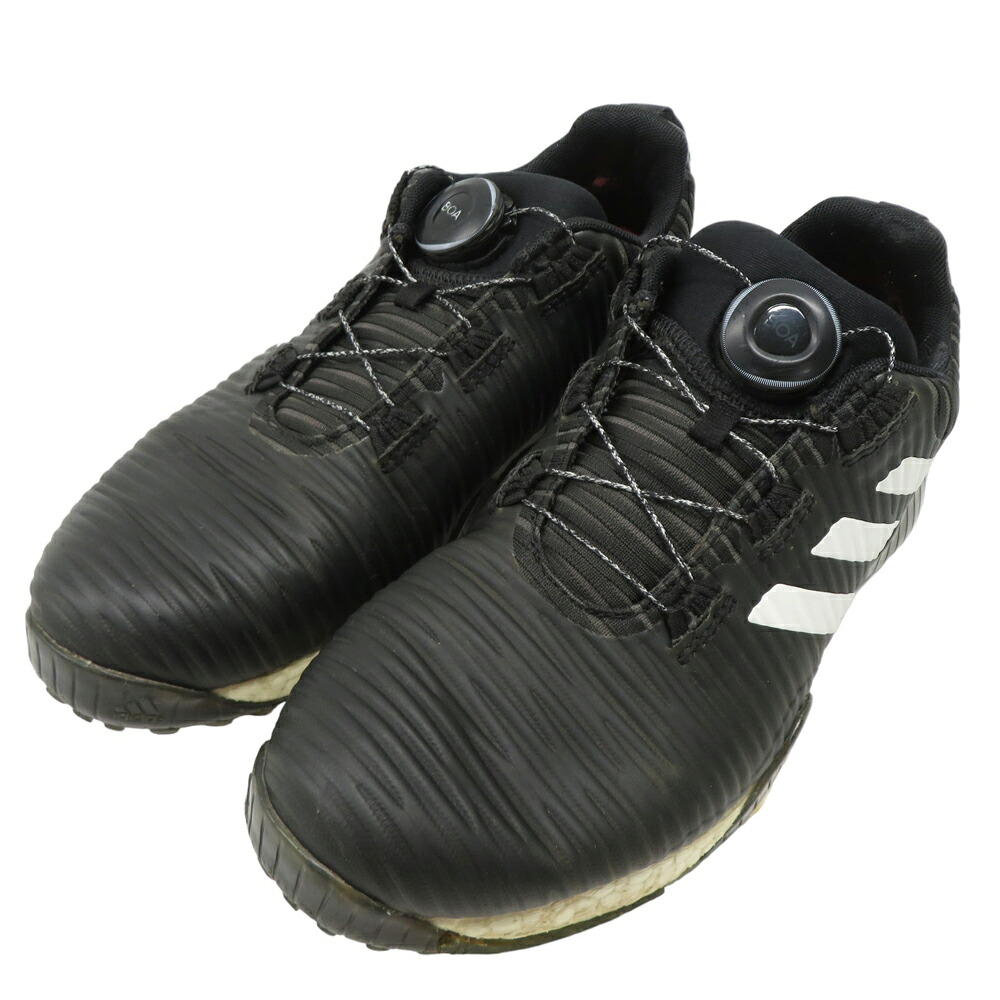 ADIDAS GOLF アディダスゴルフ FV2524 ゴルフシューズ CODECHAOS BOA LOW ブラック系 25.0cm 【中古】ゴルフウェア メンズ