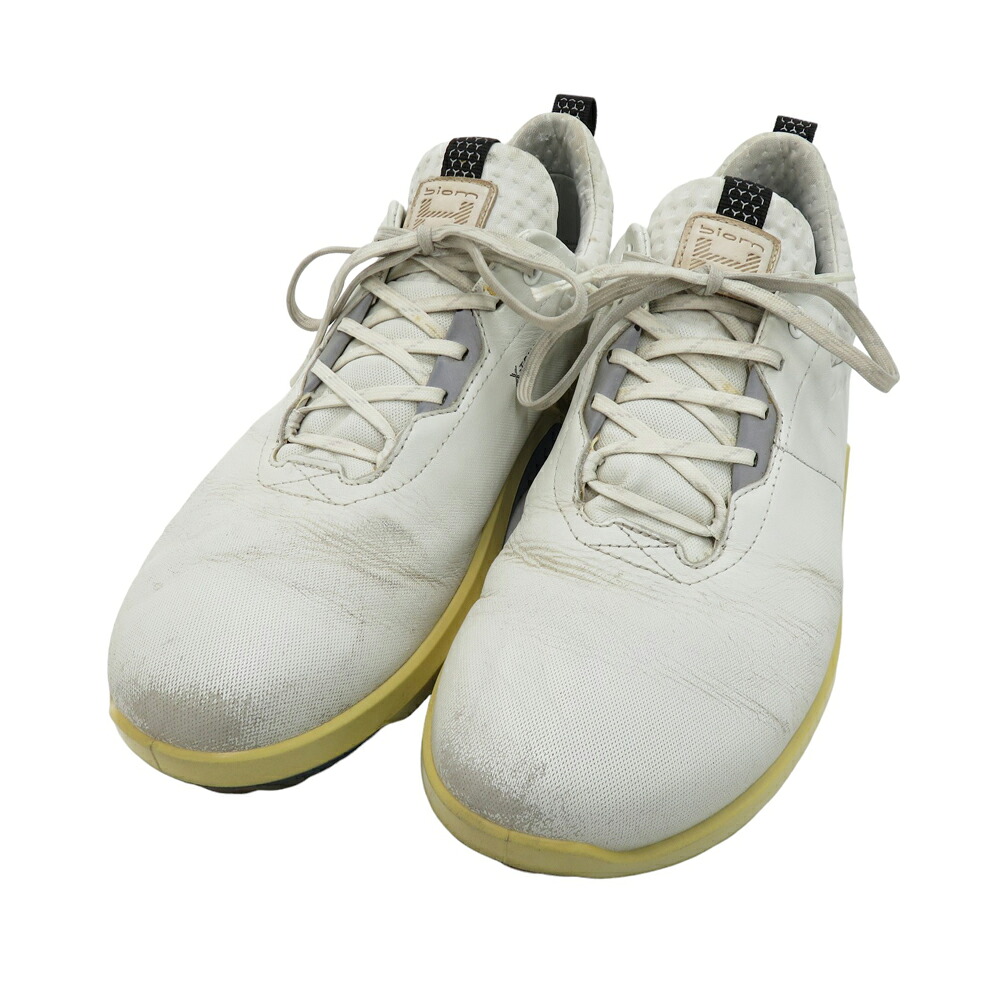 ecco エコー 108204 BIOM HYBRID4 スパイクレス ゴルフシューズ ホワイト系 41 【中古】ゴルフウェア メンズ 13,860円