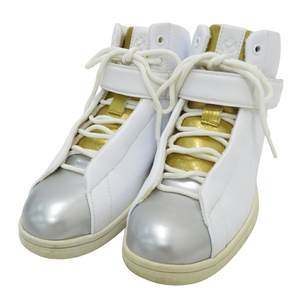 RUSSELUNO ラッセルノ ミドルカット ゴルフシューズ ホワイト系 23.0cm 【中古】ゴルフウェア レディース
