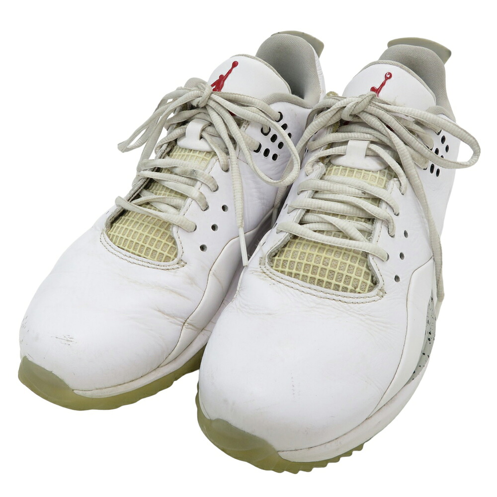 NIKE GOLF ナイキゴルフ CW7242 ゴルフシューズ AIR JORDAN ADG 3 ホワイト系 25cm 【中古】ゴルフウェア レディース