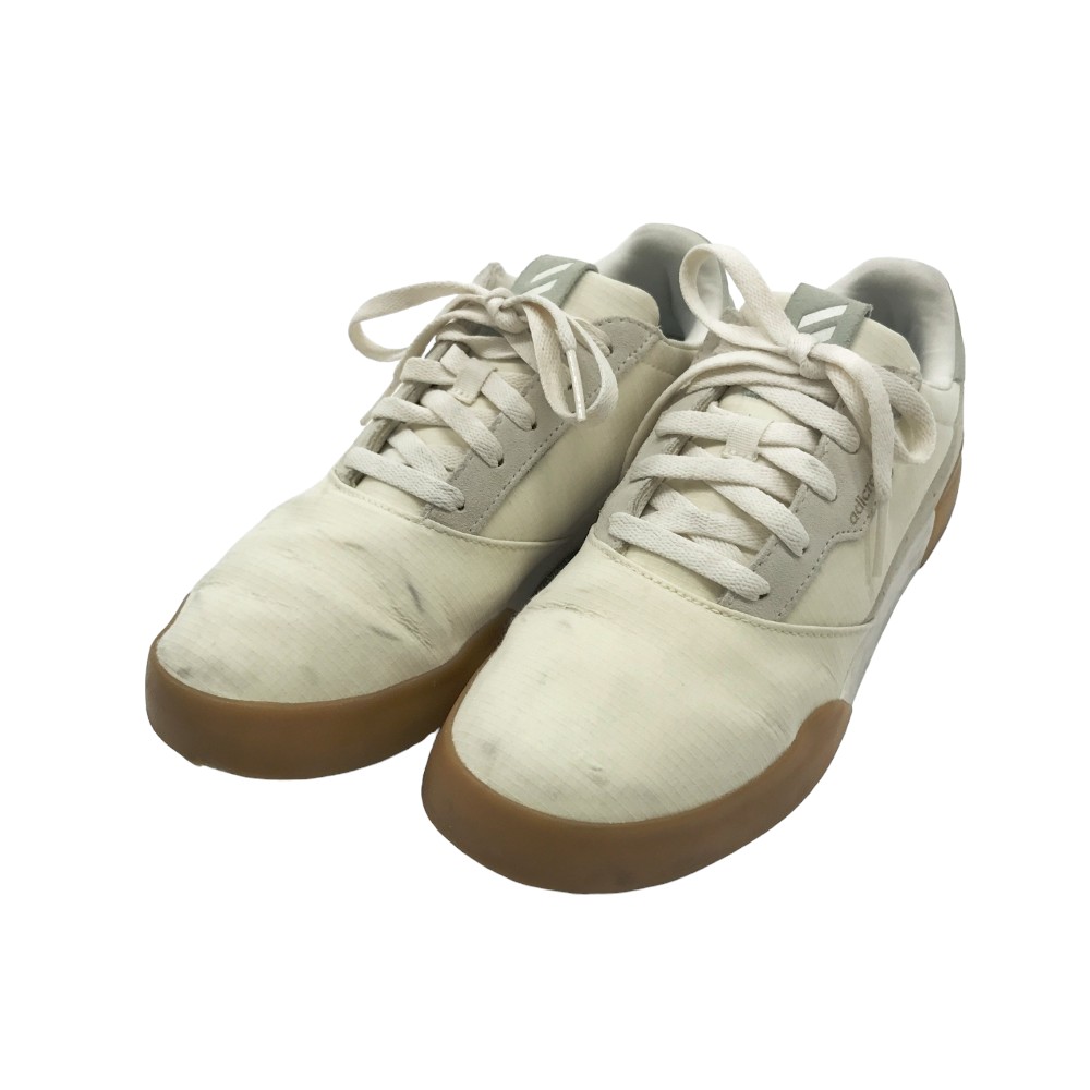 ADIDAS GOLF アディダスゴルフ FW5610/ADICROSS RETRO スパイクレス ゴルフシューズ ベージュ系 25.0 【中古】ゴルフウェア メンズ