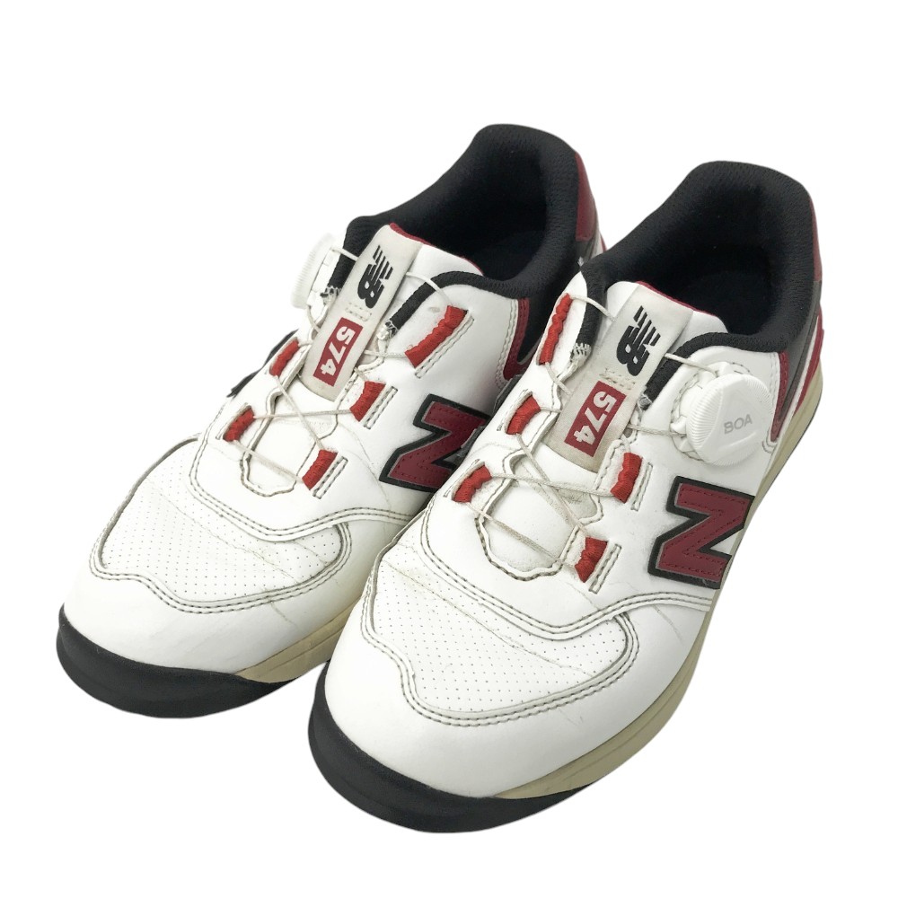 NEW BALANCE ニューバランス UGBS574D スパイクレス シューズ BOA レッド系 22.5 【中古】ゴルフウェア レディース 6,092円