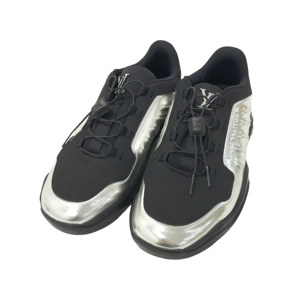 ヴィトン V.N.Rライン ニット スニーカー 9 メンズ ブラック インソールめくれ有 新古品 ルイヴィトンV.N.Rラインテクニカルニットスニーカー 26センチ 靴
