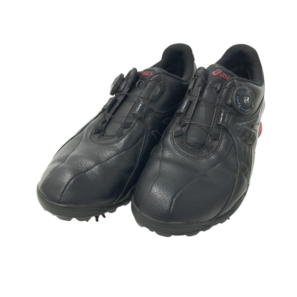 【美品】asics TGN924 ゴルフシューズ スパイク BOA レザー 黒 美品】asics TGN924 ゴルフシューズ スパイク BOA レザー 黒